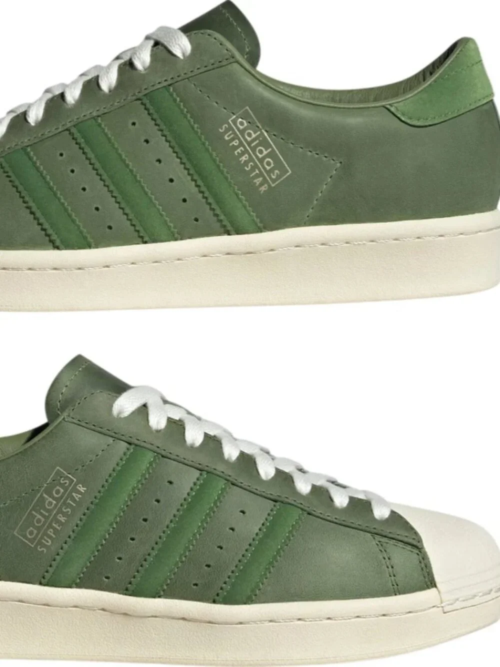 adidas Superstar Vintage Unisex 7m/8w Casual Shoes Crew Green JI0318 NEW